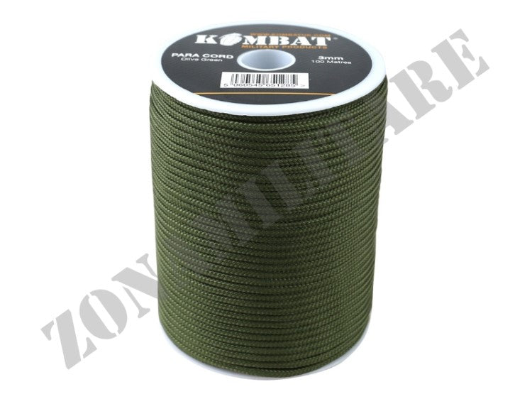 Matassa Cordino Paracord Reel Olive Green 100Mt Kombat