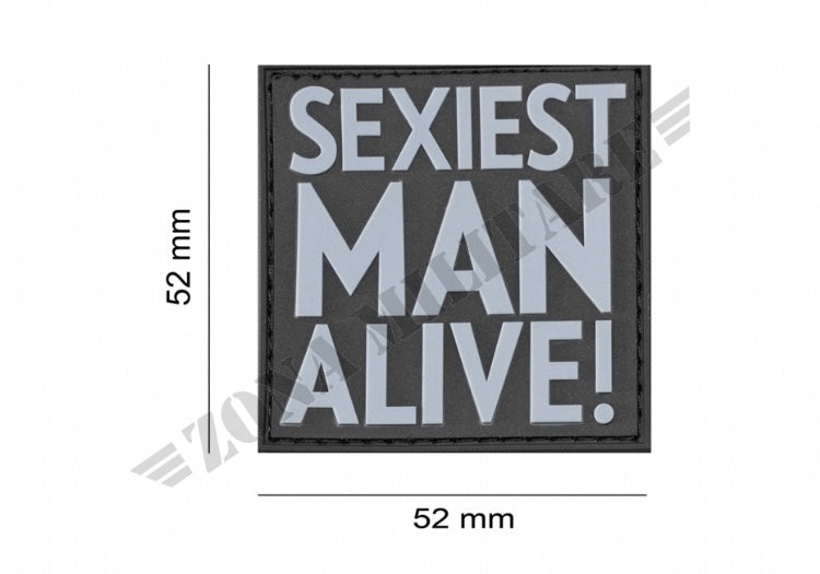 Patch Gommata Sexiest Man Alive Rubber Jtg Swat