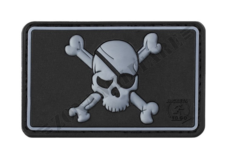 Pirate Skull Rubber Patch Jtg Swat Color