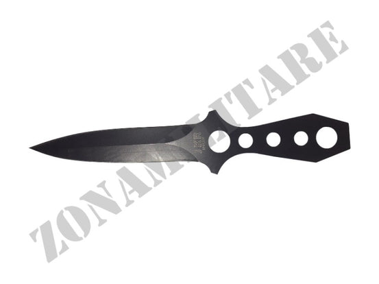 Coltello Da Lancio Inox Con Fodero Black