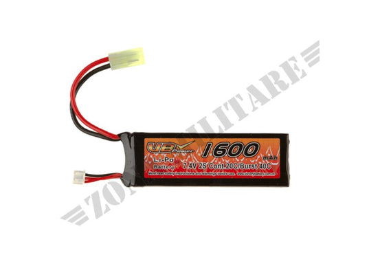 Batteria Lipo 7.4 1600Mah 20C Mini Type Vb Power