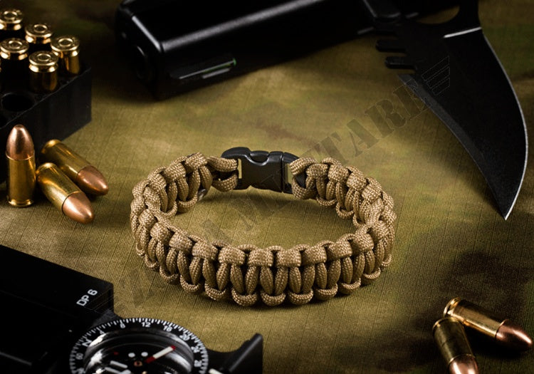 Braccialetto Paracord Compact Tan Invader Gear