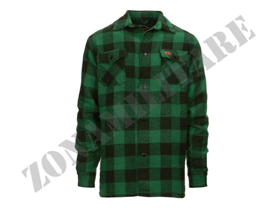 Flanel Contractor Shirt Fostex Garments Verde Od And Black