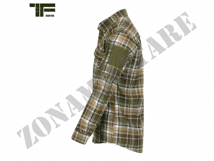 Flanel Contractor Shirt Task Force 2215 Brown And Green