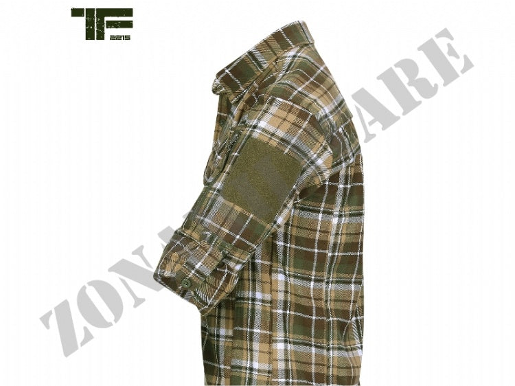 Flanel Contractor Shirt Task Force 2215 Brown And Green