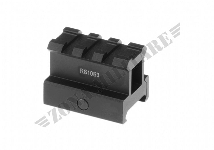 Alzo Rail High Profile 3 Slot Twist Lock Riser Mount