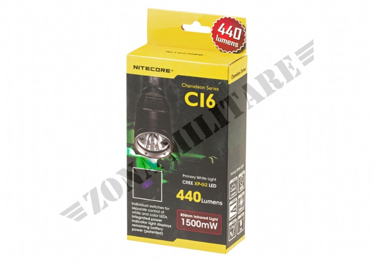 Torcia Ci6 Chameleon Infrared 440 Lumen Nitecore