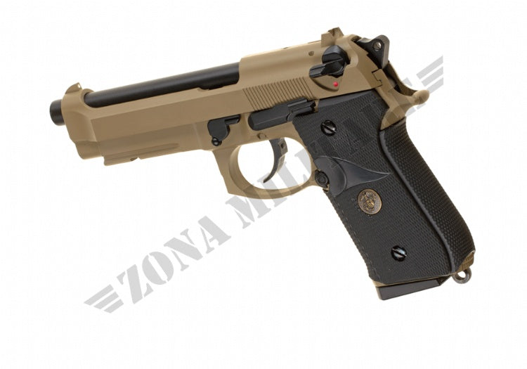 Pistola M9 A1 Full Metal Co2 We Scarrellante Tan