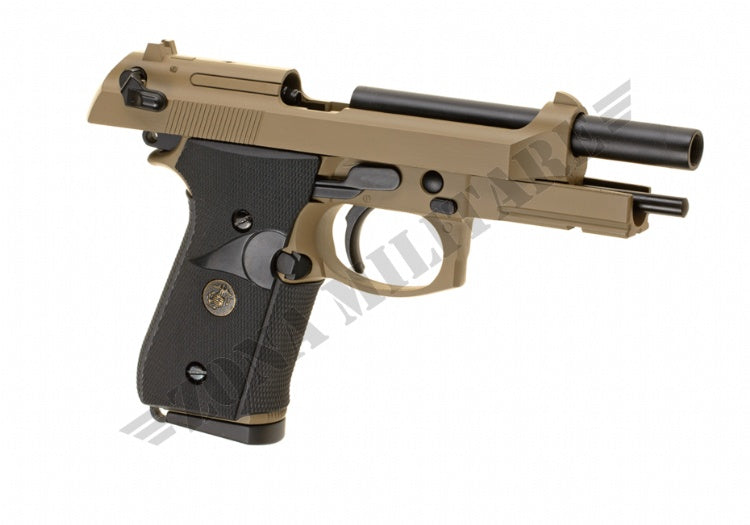 Pistola M9 A1 Full Metal Co2 We Scarrellante Tan