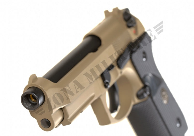 Pistola M9 A1 Full Metal Co2 We Scarrellante Tan