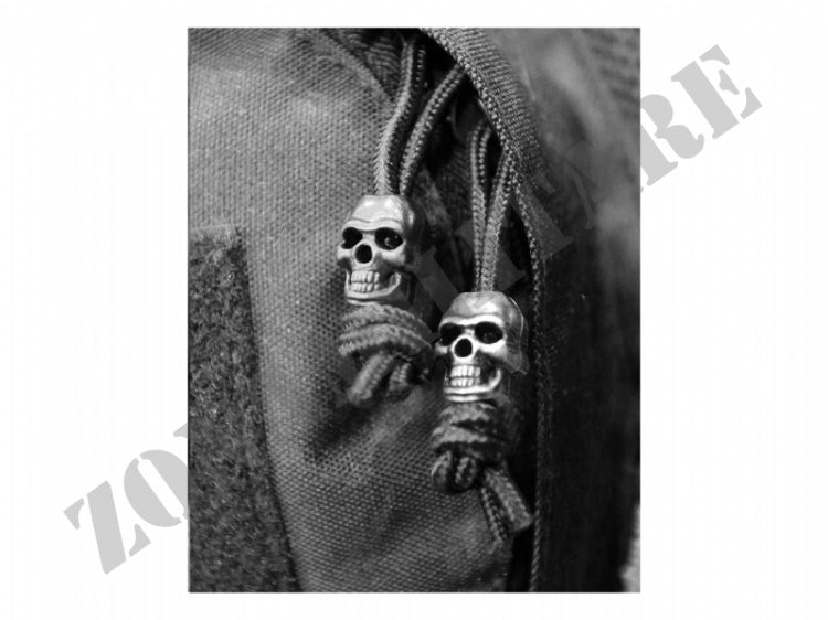 Skull Cord Stoppers Black Kombat Uk