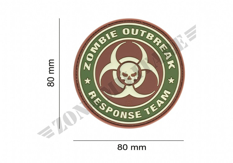 Patch Gommata Zombie Outbreak Rubber Patch Jtg Multicam