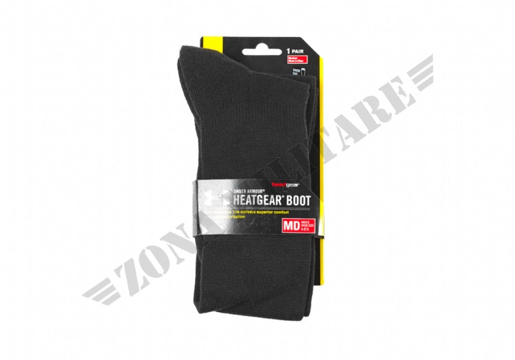 Calza Ua Heatgear Boot Sock Under Armour Black