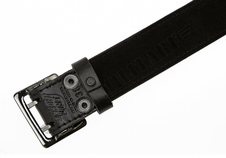 Cinturone Leather Belt 45Mm Frontline Black