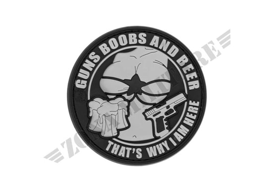 Patch Gommata Guns Boobs And Beer Rubber Jtg