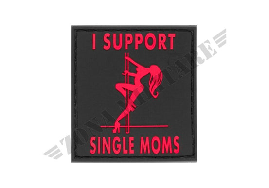 Patch Gommata I Support Single Mums Rubber Patch Black Medic