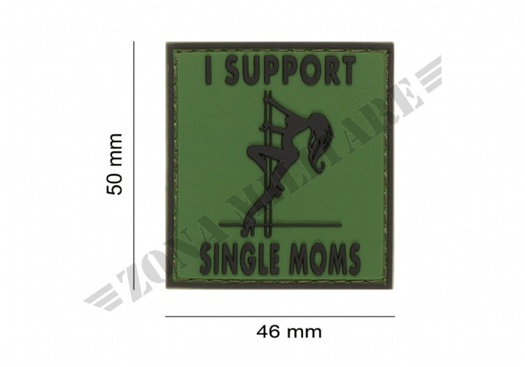 Patch Gommata I Support Single Mums Rubber Patch Forest