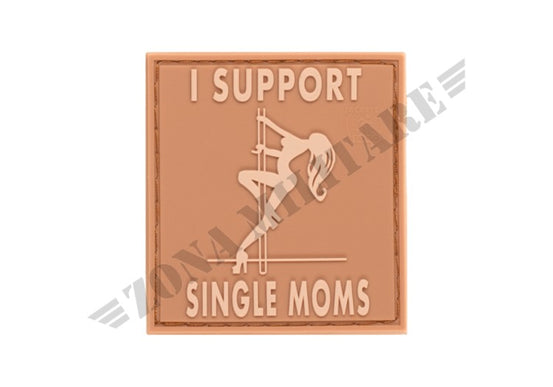 Patch Gommata I Support Single Mums Rubber Patch Desert