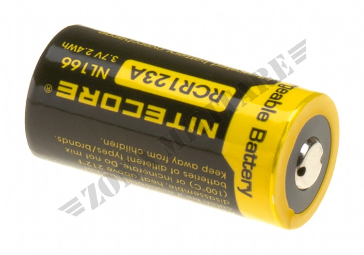 Batteria Ricaricabile Nl166 Rcr123 3.7V 650Mah Nitecore