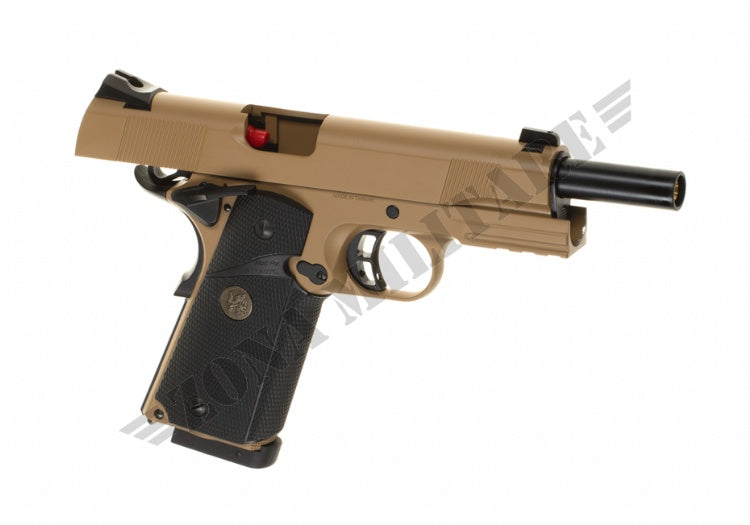 Pistola M1911 Meu Full Metal Tan Co2 Kj Works