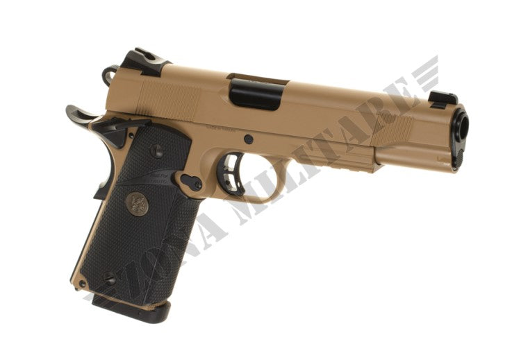 Pistola M1911 Meu Full Metal Tan Co2 Kj Works