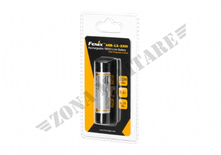 Batteria 3.7V 2300Mah Fenix Ricaricabile