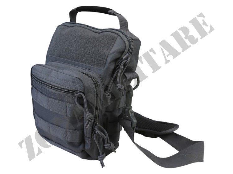 Monospalla Hex Stop Explorer Shoulder Bag Gunmetal Grey Kombat