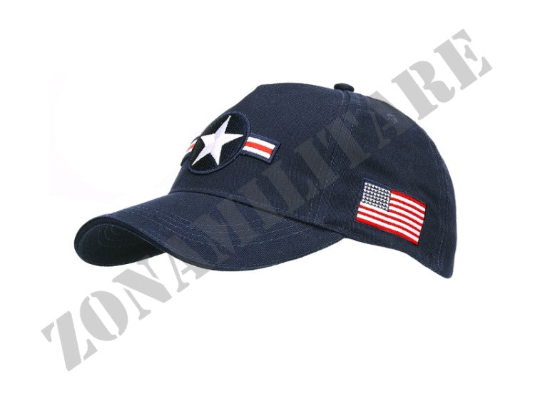 Cappellino Baseball Cap Usaf Roundel Blue Bersion