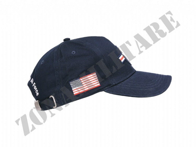 Cappellino Baseball Cap Usaf Roundel Blue Bersion