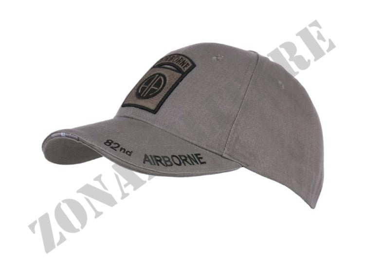 Cappellino Baseball 82Nd Airborn Gray