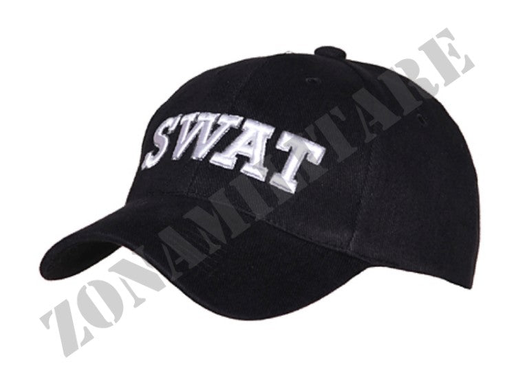 Cappellino Baseball Swat Nero Cotone 101 Inc