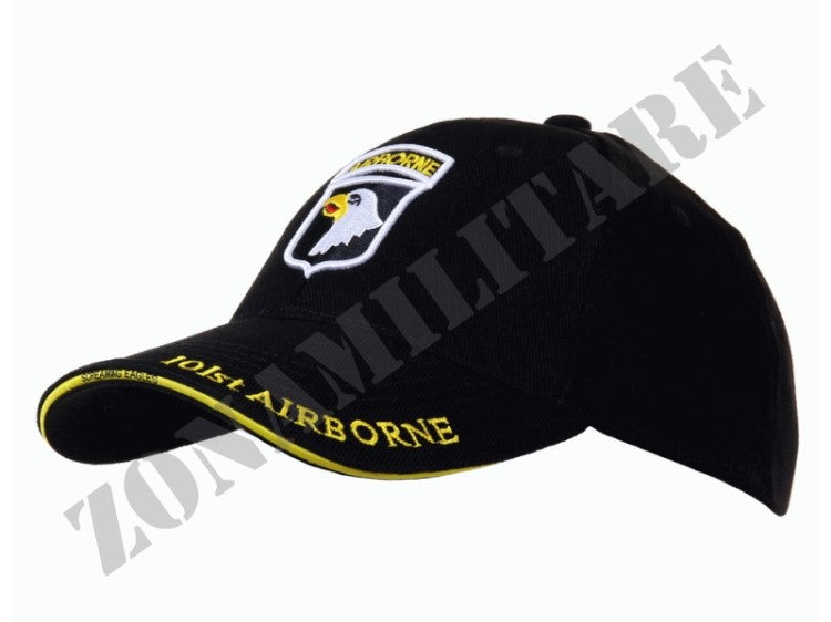 Cappellino Baseball 101St Airborne Black 101 Inc