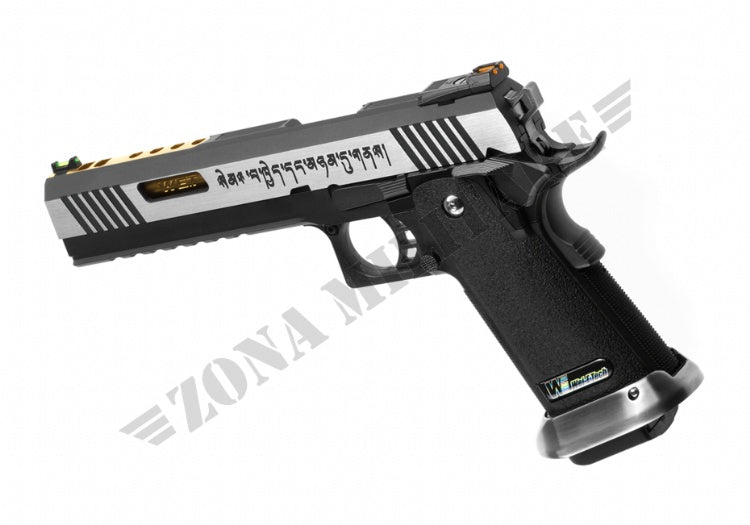 Pistola Hi-Capa 6 Force A Gold Barrel Full Metal Gbb We