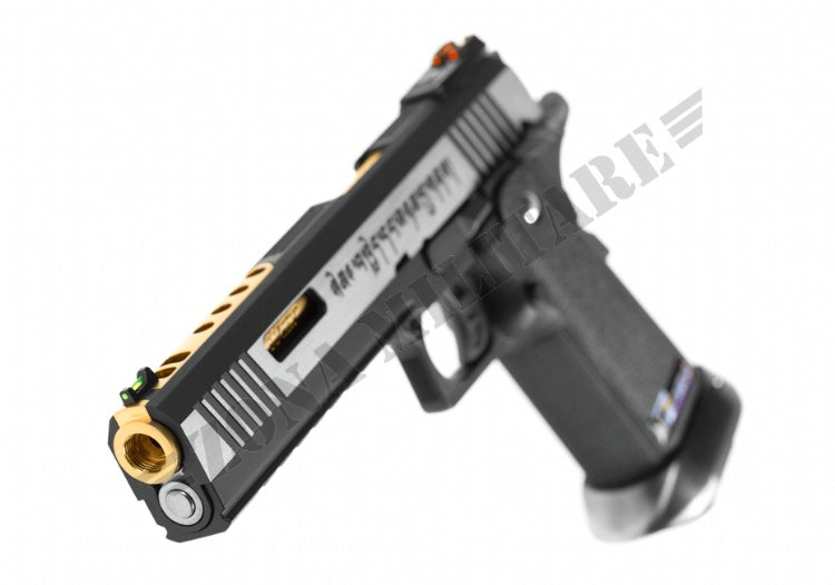 Pistola Hi-Capa 6 Force A Gold Barrel Full Metal Gbb We