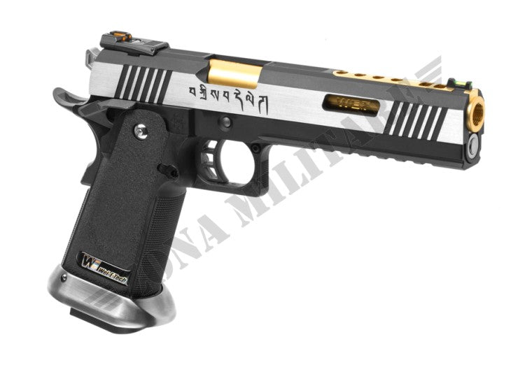 Pistola Hi-Capa 6 Force A Gold Barrel Full Metal Gbb We