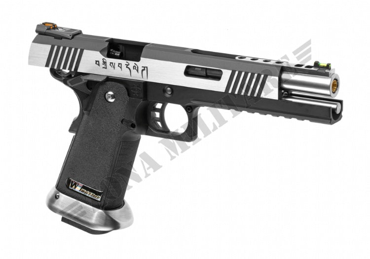 Pistola Hi-Capa 6 Force A Silver Barrel Full Metal Gbb We