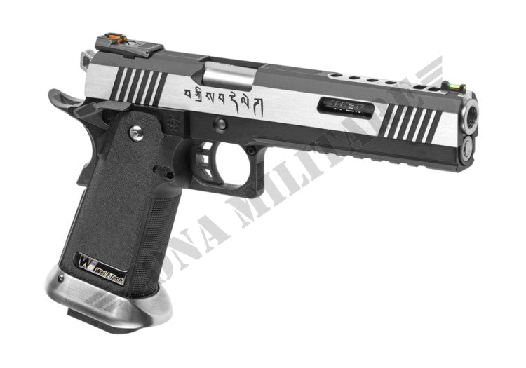 Pistola Hi-Capa 6 Force A Silver Barrel Full Metal Gbb We