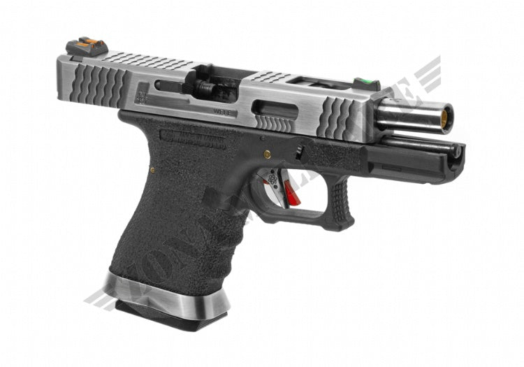 Pistola G Force 19 Sv Metal Version Gbb We Silver/Black Edition