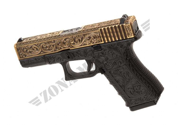 Pistola We19 Etched Metal Ivory Version Gbb