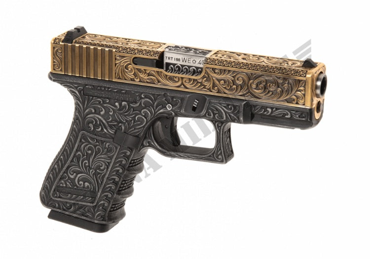 Pistola We19 Etched Metal Ivory Version Gbb