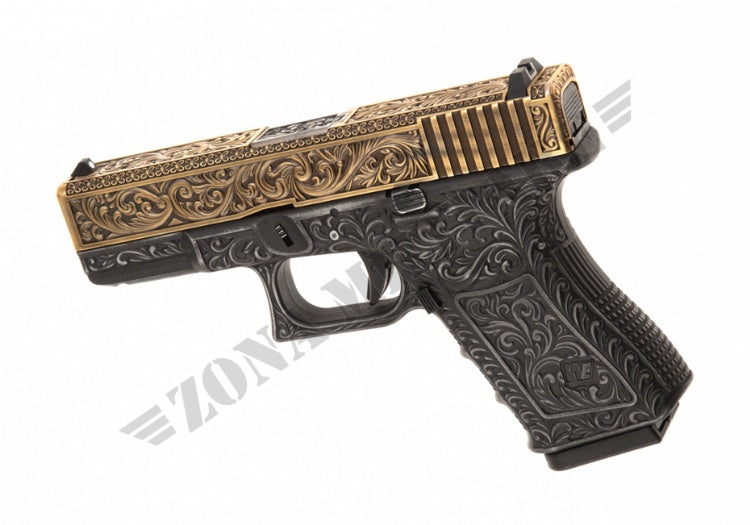 Pistola We19 Etched Metal Ivory Version Gbb