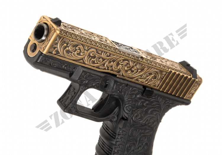 Pistola We19 Etched Metal Ivory Version Gbb