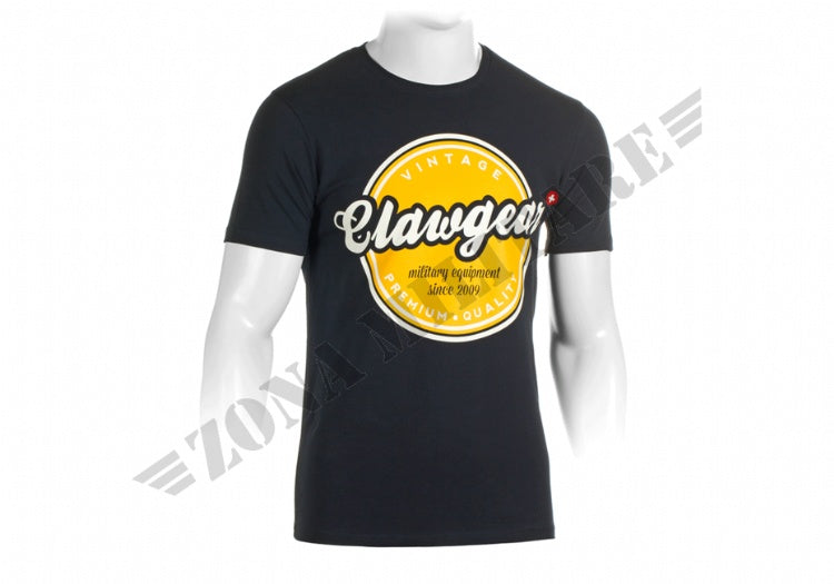 Maglietta Vintage Tee Claw Gear Orange And Black