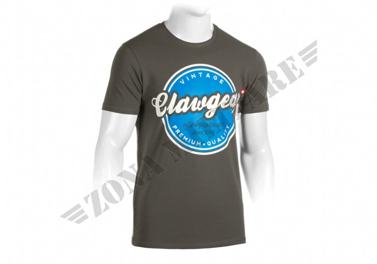 Maglietta Vintage Tee Claw Gear Blue And Gray