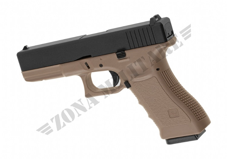 Pistola Glock Kp-17 Metal Version Gbb Kj Works Tan Version