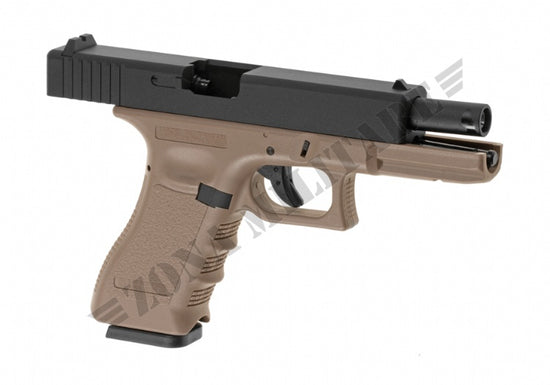 Pistola Glock Kp-17 Metal Version Gbb Kj Works Tan Version