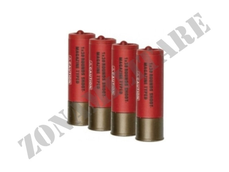 Bossoli Shells M3 Shotgun 4Pcs 30Rds Asg