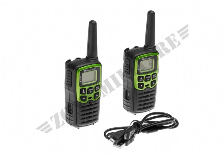 Radio Xt30 Midland Con Ricarica Usb Od Green