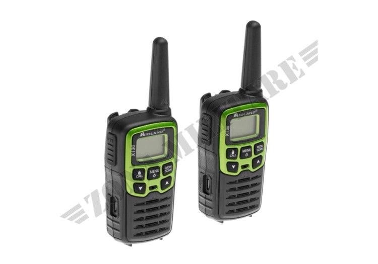 Radio Xt30 Midland Con Ricarica Usb Od Green