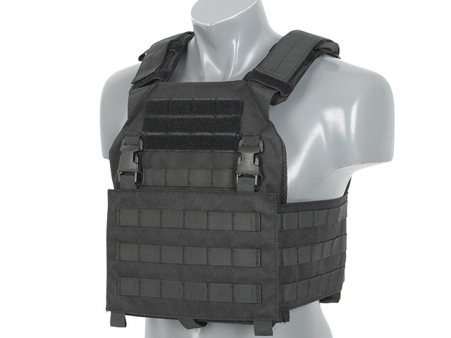 Tattico Buckle Up Assault Plate Carrier Cummerbund Black 8 Fields